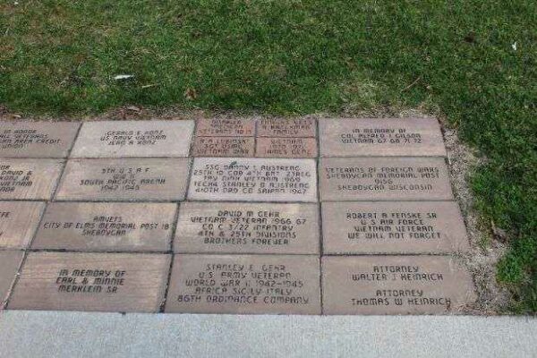 SHEBOYGAN VIETNAM VETERANS MEMORIAL TANK PAVERS D