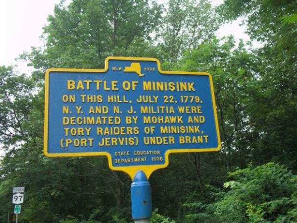 BATTLE OF MINISINK REVOLUTIONARY WAR MEMORIAL MARKER II