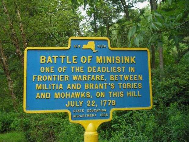 BATTLE OF MINISINK REVOLUTIONARY WAR MEMORIAL MARKER I