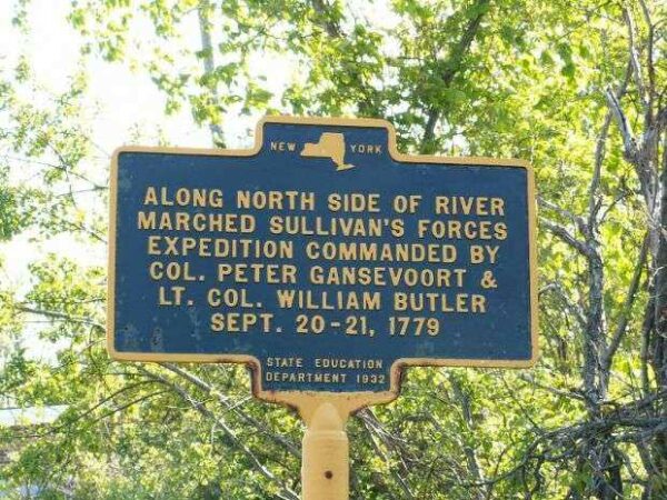 ALONG NORTH SIDE OF RIVER REVOLUTIONARY WAR MEMORIAL MARKER
