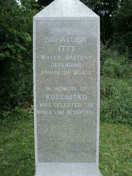 SARATOGA 1777 WATER BATTERY REVOLUTIONARY WAR MEMORIAL