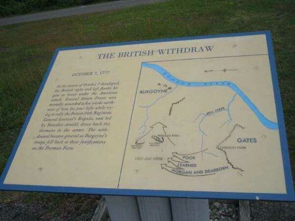 THE BRITISH WITHDRAW REVOLUTIONARY WAR MEMORIAL PLAQUE