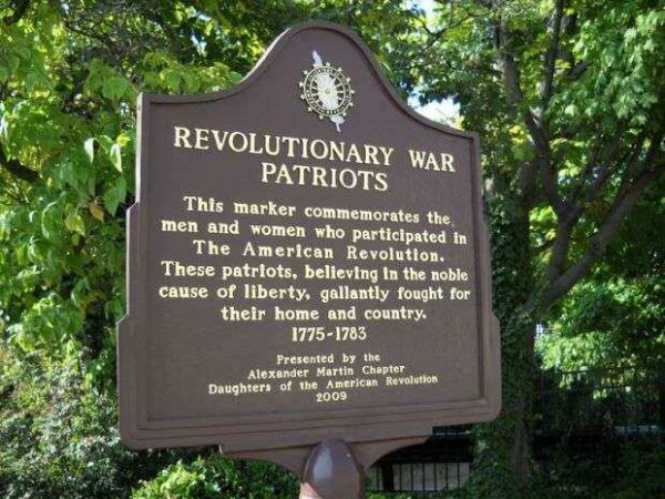 REVOLUTIONARY WAR PATRIOTS MEMORIAL MARKER HIGH POINT