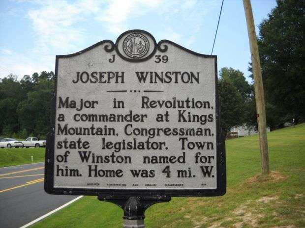 JOSEPH WINSTON REVOLUTIONARY SOLDIER MEMORIAL MARKER