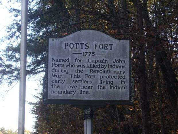 POTTS FORT REVOLUTIONARY WAR MEMORIAL MARKER