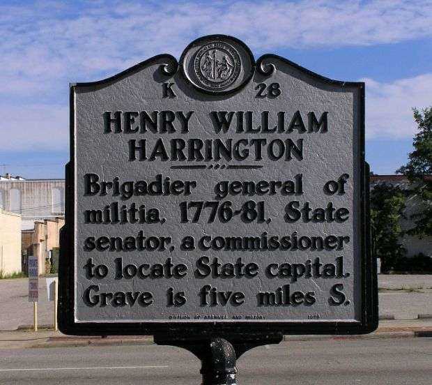 HENRY WILLIAM HARRINGTON REVOLUTIONARY WAR MEMORIAL MARKER