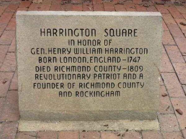 HARRINGTON SQUARE REVOLUTIONARY WAR MEMORIAL FOUNTAIN FACE STONE