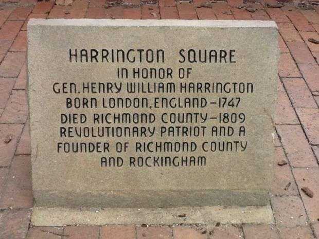 HARRINGTON SQUARE REVOLUTIONARY WAR MEMORIAL FOUNTAIN FACE STONE