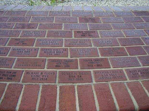THE BRAVE DEVOTED PATRIOTS WAR MEMORIAL PAVERS