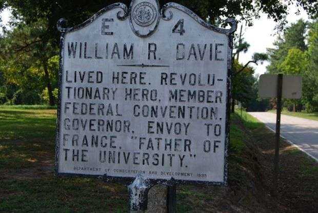 WILLIAM R. DAVIE REVOLUTIONARY SOLDIER MEMORIAL MARKER