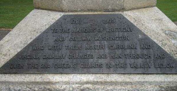 REVOLUTIONARY WAR CAVALRY MEMORIAL PLAQUE A