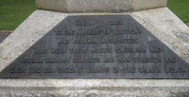REVOLUTIONARY WAR CAVALRY MEMORIAL PLAQUE A