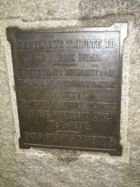 MARYLAND’S TRIBUTE REVOLUTIONARY WAR MEMORIAL PAQUE