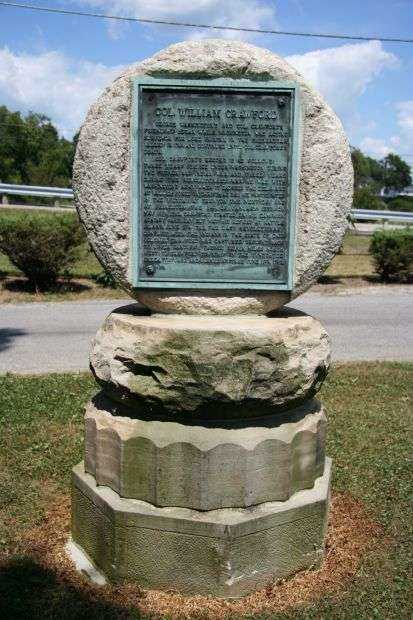 COL. WILLIAM CRAWFORD WAR MEMORIAL