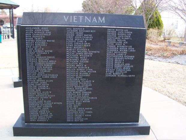 COMANCHE COUNTY VETERANS MEMORIAL VIETNAM  WALL