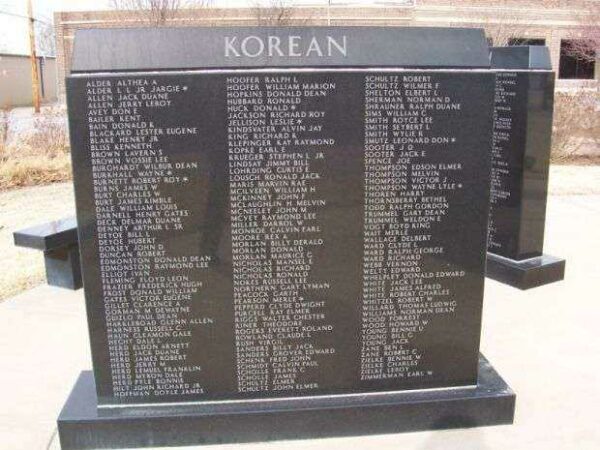 COMANCHE COUNTY VETERANS KOREAN WALL