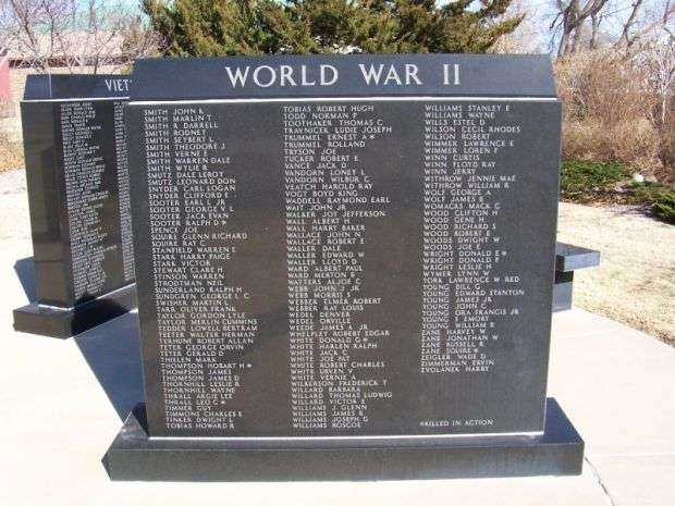 COMANCHE COUNTY VETERANS MEMORIAL WORLD WAR II WALL E