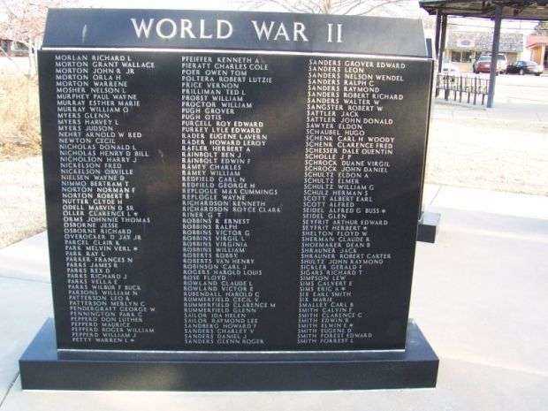 COMANCHE COUNTY VETERANS MEMORIAL WORLD WAR II WALL D