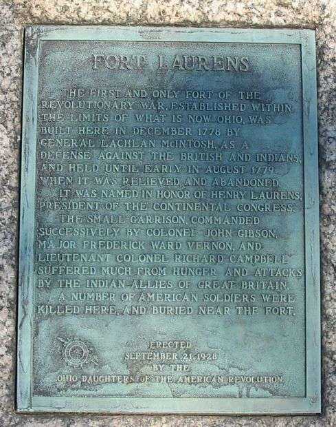 FORT LAURENS REVOLUTIONARY WAR MEMORIAL