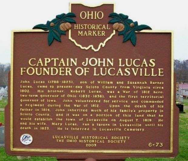 CAPTAIN JOHN LUCAS WAR MEMORIAL MARKER