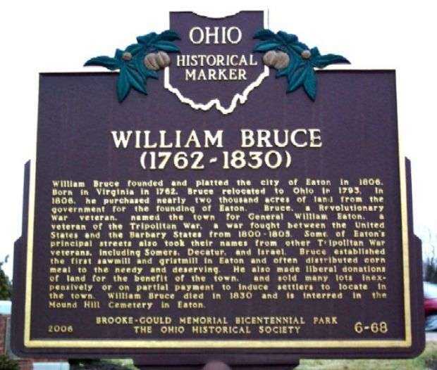 WILLIAM BRUCE REVOLUTIONARY SOLDIER MEMORIAL MARKER
