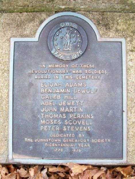 JOHNSTOWN CEMETERY REVOLUTIONARY WAR SOLDIERS MEMORIAL