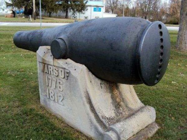 SULLIVAN TOWNSHIP REVOLUTIONARY WAR AND WAR OF 1812 MEMORIAL CANNON
