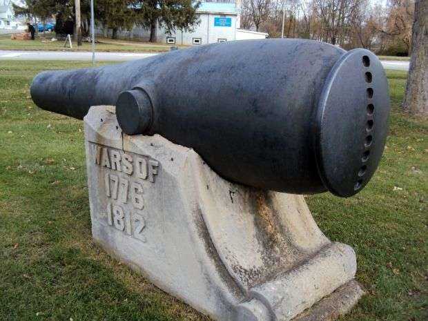 SULLIVAN TOWNSHIP REVOLUTIONARY WAR AND WAR OF 1812 MEMORIAL CANNON