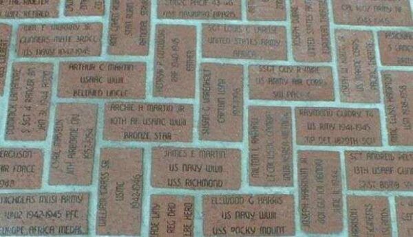 THE NATIONAL D-DAY MEMORIAL BRICKS