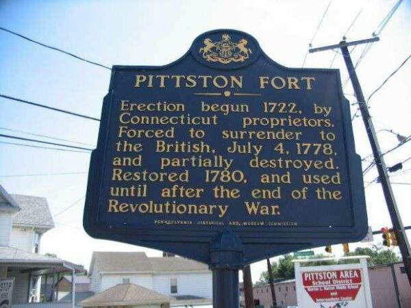 PITTSTON FORT REVOLUTIONARY WAR MEMORIAL MARKER