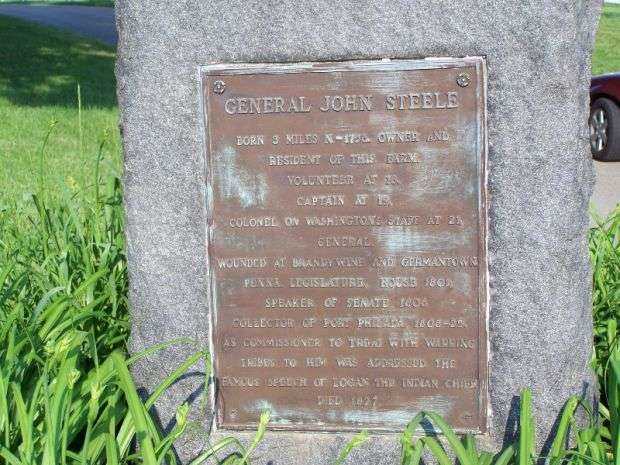 GENERAL JOHN STEELE REVOLUTIONARY WAR MEMORIAL PLAQUE