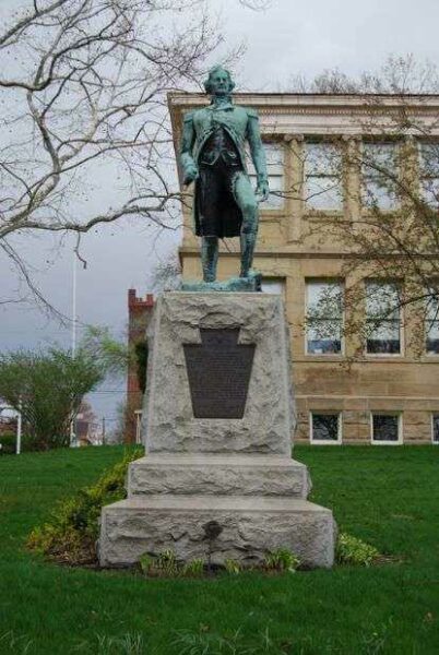 COLONEL WILLIAM CRAWFORD REVOLUTIONARY WAR MEMORIAL STATUE
