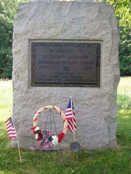 VALLEY FORGE UNKNOWN SOLDIERS WAR MEMORIAL