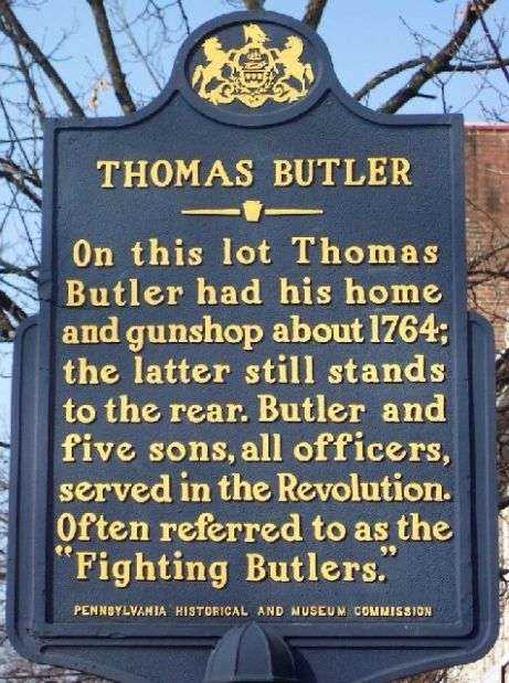 THOMAS BUTLER REVOLUTIONARY SOLDIER MEMORIAL MARKER
