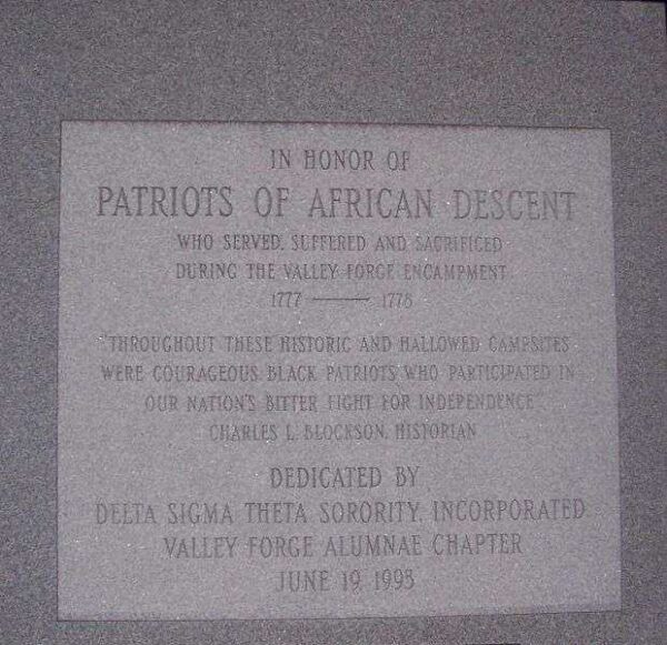 PATRIOTS OF AFRICAN DESCENT REVOLUTIONARY WAR MEMORIAL