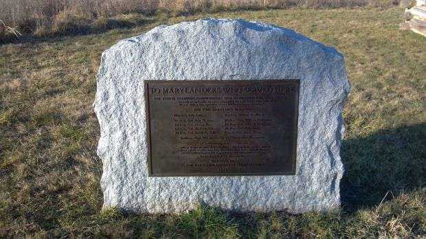 TO MARYLANDERS WHO SERVED HERE WAR MEMORIAL