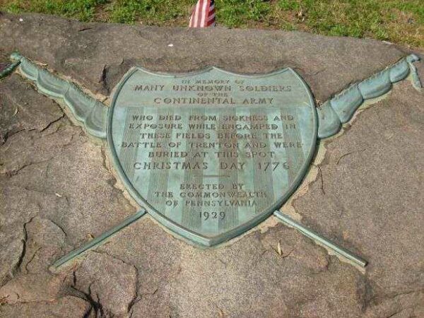 UNKNOWN SOLDIERS OF THE CONTINENTAL ARMY WAR MEMORIAL