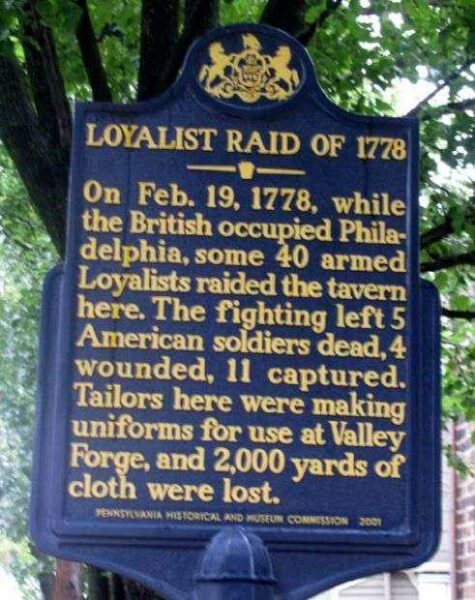 LOYALIST RAID OF 1778 REVOLUTIONARY WAR MEMORIAL MARKER