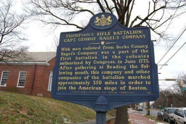 THOMPSON’S RIFLE BATTALION REVOLUTIONARY WAR MEMORIAL MARKER