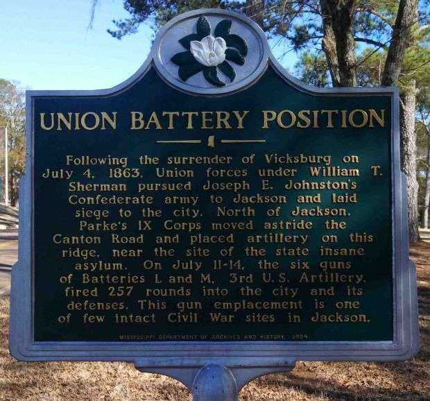UNION BATTERY POSITION WAR MEMORIAL MARKER