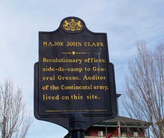MAJOR JOHN CLARK REVOLUTIONARY SOLDIER MEMORIAL MARKER
