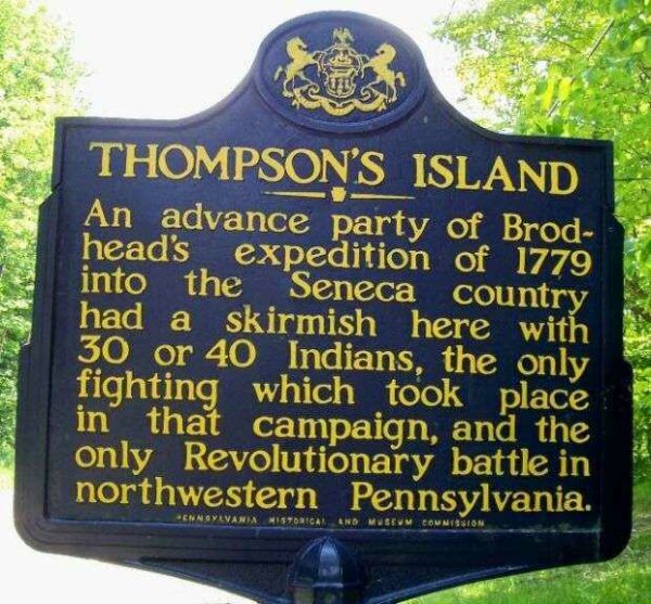 THOMPSON’S ISLAND REVOLUTIONARY WAR MEMORIAL MARKER