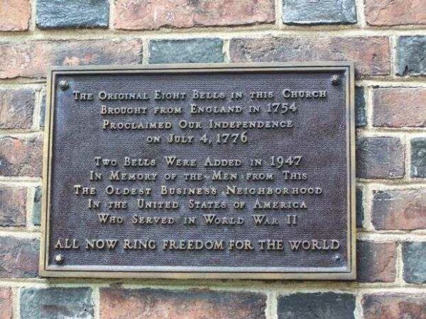 CHRIST CHURCH WAR MEMORIAL BELLS PLAQUE