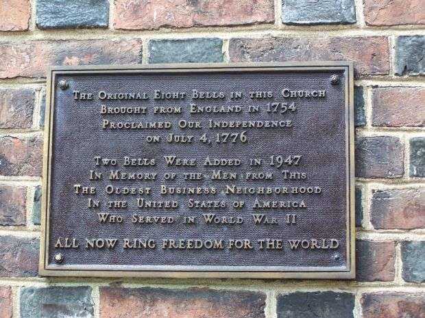 CHRIST CHURCH WAR MEMORIAL BELLS PLAQUE