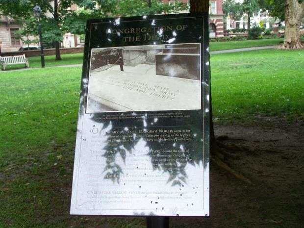 CONGREGATION OF THE DEAD REVOLUTIONARY WAR MEMORIAL