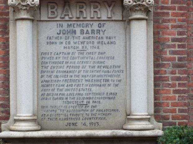 IN MEMORY OF JOHN BARRY WAR MEMORIAL COLUMNS