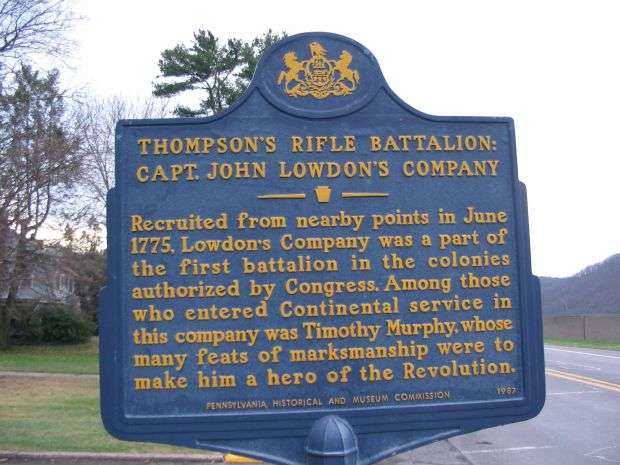 THOMPSON’S RIFLE BATTALION REVOLUTIONARY WAR MEMORIAL MARKER III