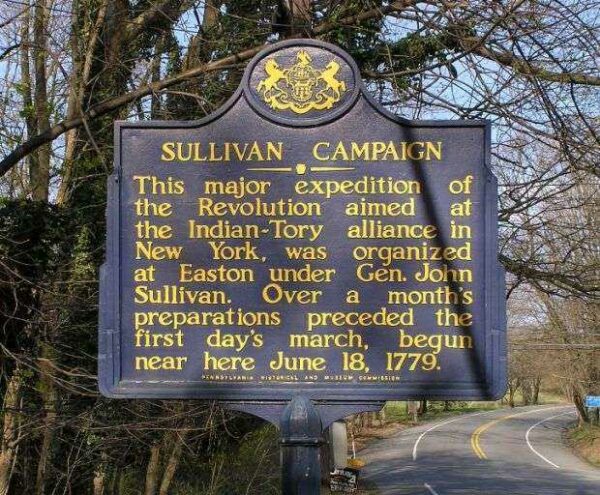 SULLIVAN CAMPAIGN REVOLUTIONARY WAR MEMORIAL MARKER