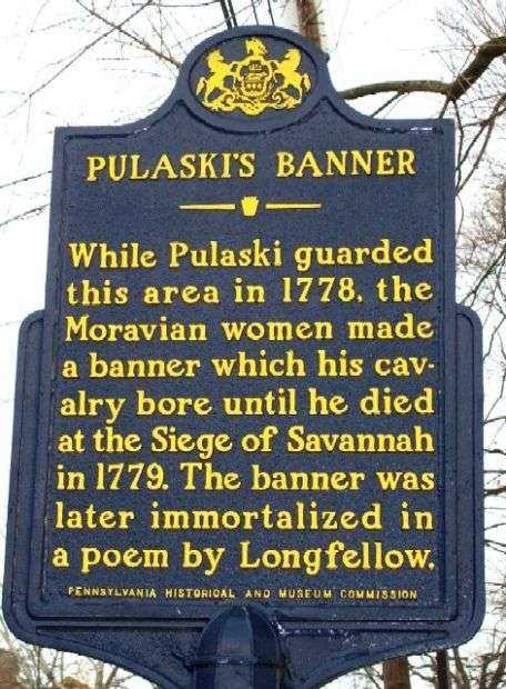 PULASKI’S BANNER REVOLUTIONARY WAR MEMORIAL MARKER