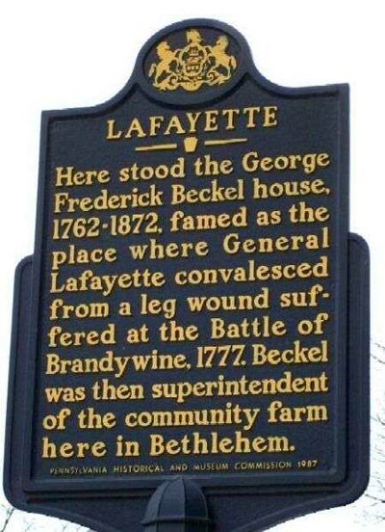 LAFAYETTE REVOLUTIONARY WAR MEMORIAL MARKER